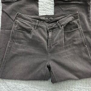 Old Navy Women's Wow Wide Leg, Gray Jeans (cropped), size 14 Tall